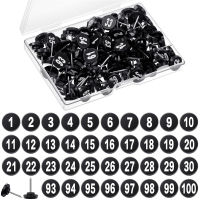 100pcs Home Office Classroom Thumbtack Wall Maps Photos Push Pins Number Thumb Tacks Board Pins Push Pins