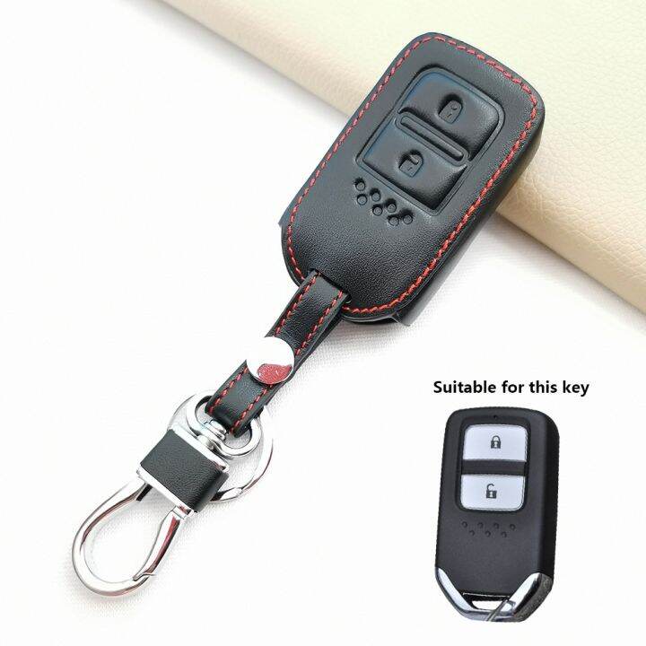 leather-car-remote-key-case-cover-for-honda-crv-cr-v-fit-civic-accord-hr-v-hrv-city-odyssey-xr-v-shell-holder-keychain-protector