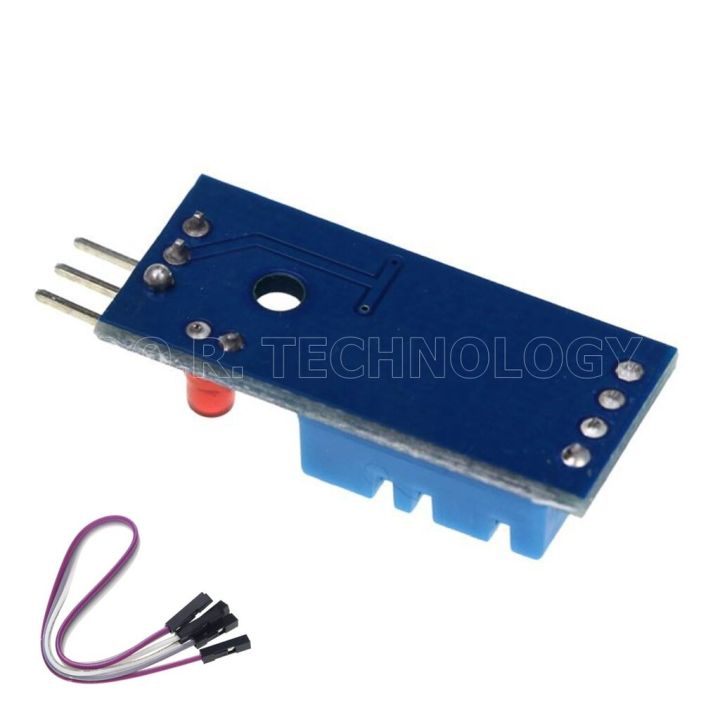 1ชิ้น-ab058-โมดูลวัดความชื้นและอุณหภูมิ-เซนเซอร์วัดอุณหภูมิและความชื้น-พร้อมไฟ-led-และสาย-dht11-temperature-and-humidity-sensor-module-with-led-and-cable