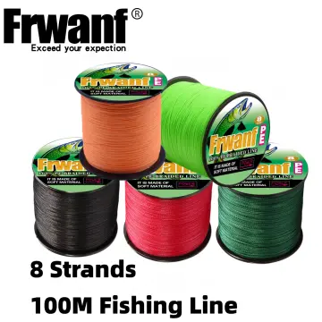 Braided Fishing Line - 8 Strands 6-300LB PE Braid - Black
