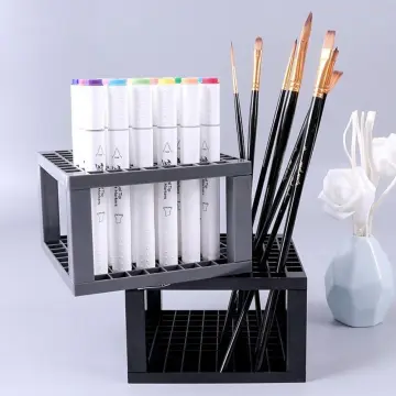 96 Hole Paintbrush Holder Artist's Organizer Rack Art Brushes or