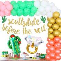 Funmemoir Scottsdale Before The Veil Bachelorette Party Decorations Cactus Ring Balloon Garland Arch Kit Bridal Shower Supplies