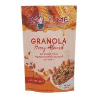 Daily Me Honey Almond Granola 250g. Free shipping ส่งฟรี ซีเรียล เดลลี่มีธัญพืชอบกรอบกราโนล่ารสน้ำผึ้งอัลมอนด์ 250กรัม  ซีเรียลธัญพืช อาหารเช้า cereal