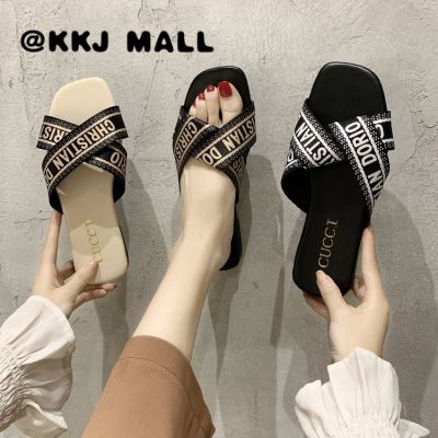 KKJ MALL รองเท้า ผู้หญิง รองเท้า แตะ รองเท้าแตะ หญิง รองเท้า แฟชั่น ญ รองเทัาแตะหญิง 2022 ใหม่ 021101