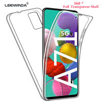 สำหรับ Samsung Galaxy A71 5G A50 A70 A54 A72 A73 A81 A91 M31S Note 10 Pro Note 8 Note 9 Note 20 M51เฉียบ A82เคสโทรศัพท์5G TPU ซิลิโคนเนื้อนิ่มโปร่งใสป้องกันสองด้าน360องศาทั้งปลอก + ฝาหลังพีซีเคสแบบแข็ง