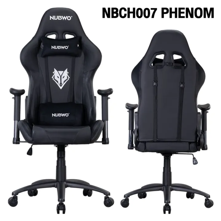 SB Design Square NUBWO Nubwo เก้าอี้เล่นเกม Gaming Chair รุ่น Nbch007 Phenom Black (53x55x135 CM)