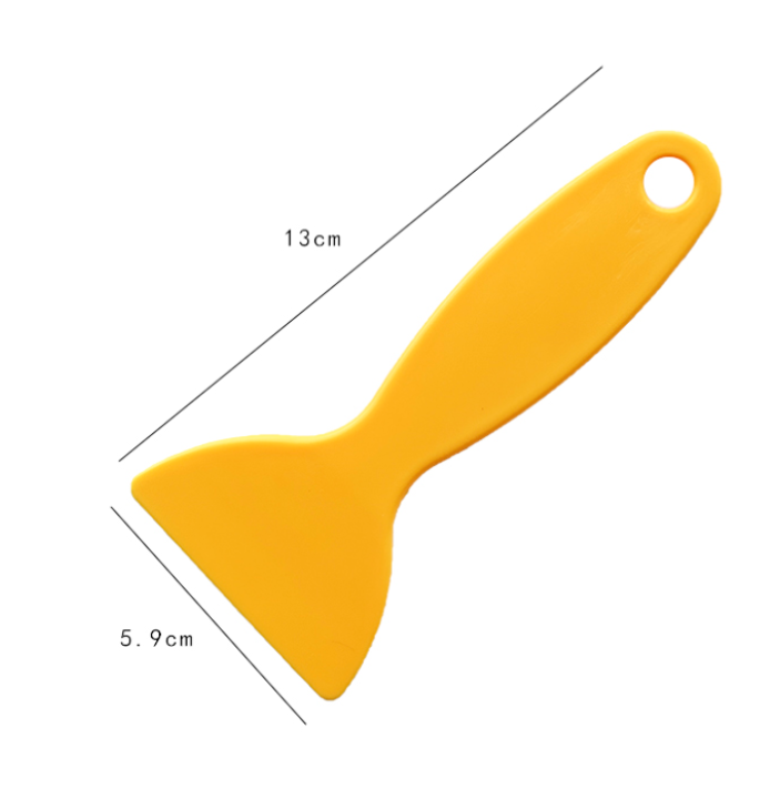 ฟิล์มกันแดดสามเหลี่ยม Scratch การ์ด Import Car ฟิล์มเครื่องมือพิเศษฟิล์มเปลี่ยนสี Scraper พลาสติกสีเหลืองเล็กๆ