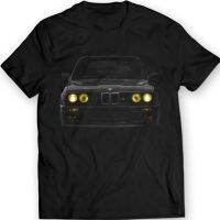 New Cool Shirt Germany Car E30 Yellow Headlights T-Shirt Power Bimmer M5 M3 100% Cotton Holiday Gift Birthday T-shirt  2LRI