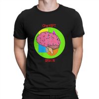 Chatgpt Brain T-Shirt Men Chatgpt Amazing Pure Cotton Tees Round Collar Short Sleeve T Shirts Summer Clothing