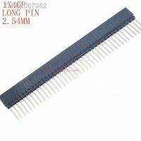 ✴❅卍  2PCS 1x40 PIN single Row Straight FEMALE PIN HEADER 2.54MM PITCH pin long 12MM Strip Connector Socket 1x40 40 PIN 40P PC104