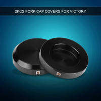 2 Pcs รถจักรยานยนต์ CNC Billet ด้านหน้าส้อม Cap Stem Nut Cover สำหรับ Victory Cross Country Highball