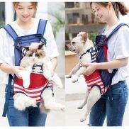 NCE7182 Túi Du Lịch Cho Chó Cỡ Vừa Rảnh Tay Hình Chó Bull Bằng Vải Canvas