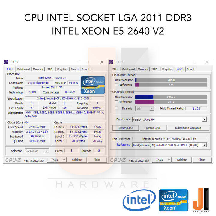 cpu-intel-xeon-e5-2640-v2-8-core-16-thread-2-0-2-4-ghz-20-mb-l3-cache-95-watts-tdp-no-fan-socket-lga-2011-ddr3-สินค้ามือสองสภาพดีมีการรับประกัน