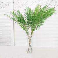 90cm Artificial Plant Palm Leaves Bamboo Sunflower Coconut Leaves Artichoke Grass Sansevieria Leaves Green Plants Decorative