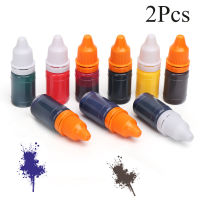 ??【COD+IN STOCK】แฟชั่น10Ml 9สี Hot Office อุปกรณ์โรงเรียน Inkpad Oil DIY Craft เครื่องปั๊มปิดผนึกไวแสงแฟลชเติมหมึก Scrapbooking