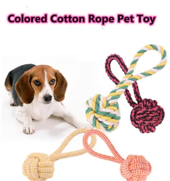 Carrot Shaped Knot Ropes Pet Dog Toys Chew Cat Toy Safe Toys for