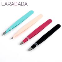 【cw】 4Pcs/Set Eyebrow Tweezer Face Hair Clip Remover Slanted Makeup !