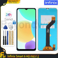 Beyondwolf หน้าจอ LCD สำหรับ Infinix Smart 6จอแสดงผล HD หน้าจอสัมผัสดิจิไทเซอร์แทนการประกอบสำหรับ Infinix Smart 6จอ HD X6512แสดงผลพร้อมเครื่องมือฟรี