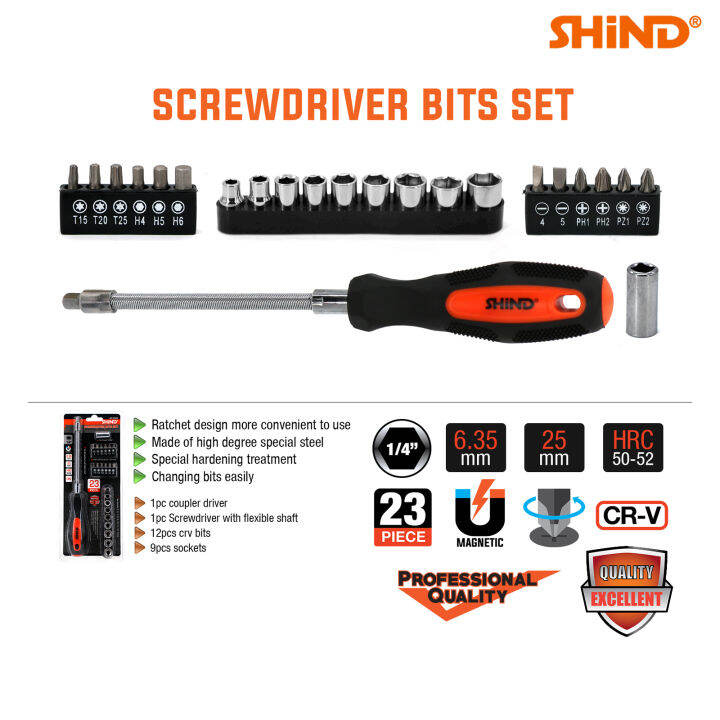 ShinD 23 Pcs Screwdriver Bit Set. Lazada PH