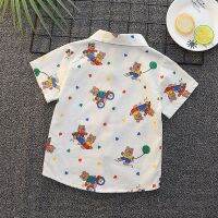 HoneyCherry Summer Boy S Cartoon Short-Sleeved Shirt New Casual Shirt Boys Clothes