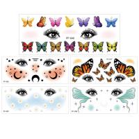 Cosplay Face Stickers Waterproof Makeup Stickers for Costume Fun Party Supplies for Women and Girls Temporary Stickers for Legs Arms Hands expedient