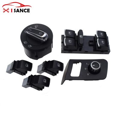 brand new New Window Mirror Control Switch Button Set of 6 For VW TOURAN CADDY Golf 2.0L 2.5L 1T1959565F