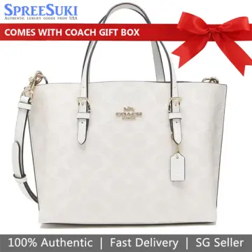 SpreeSuki - Coach Boxed Nolita 15 In Signature Leather Chalk Off White #  CF549