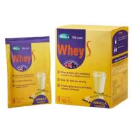 Mega we care whey s เมก้า วีแคร์ เวย์ เอส รสวนิลา 1กล่อง10ซอง