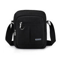 Mens Nylon Waterproof Messenger Bag Multifunctional Casual Business Travel Shoulder Crossbody Bag