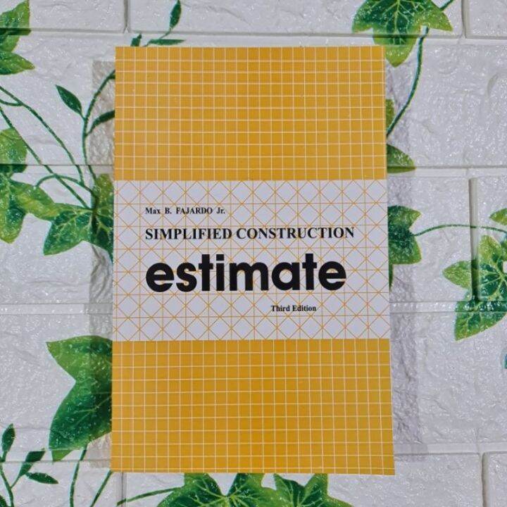 Simplified Construction Estimate Third Edition By Max B Fajardo | Lazada PH