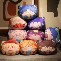 Bandai 10Cm Genshin Impact Anime Game Slime Pendant Plush Toys Pillow Cushion Plush Doll Kawaii Room Decor Gifts For Childrens