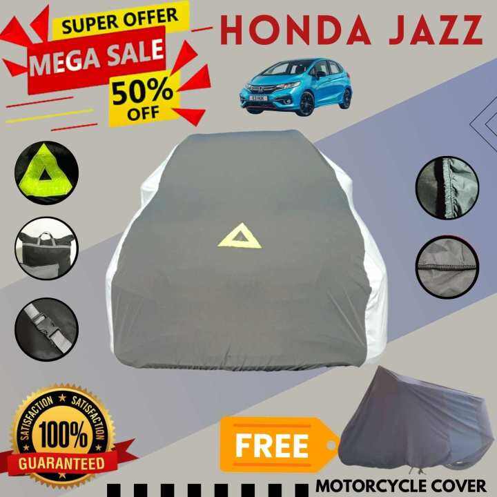 HONDA JAZZ CAR COVER WATER REPELLANT DUST AND SCRATCH PROOF WITH FREE