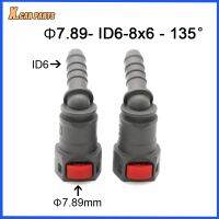 [HOT AIXUSACJWII 526] 2ชิ้น/ล็อต7.89มม. ID6 8X6 Auto การใช้สาย Quick Connector 135องศาหญิงการใช้ท่อ Fitting เบนซิน Quick Connector