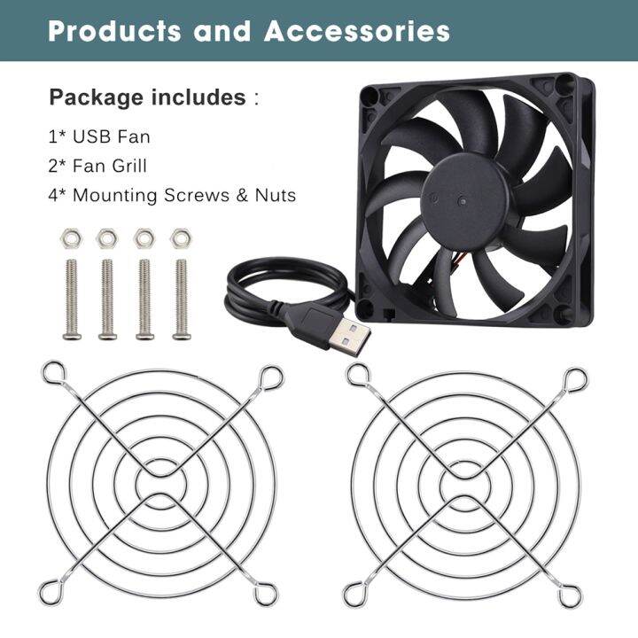 2pcs-gdstime-80mm-slim-fan-dc-5v-usb-fan-80x80x15mm-brushless-exhaust-silent-fan-for-pc-case-cooling-small-8cm-laptop-cpu-cooler