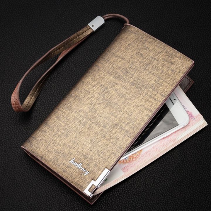 layor-wallet-baellerry-กระเป๋าใส่โทรศัพท์มือถือสำหรับผู้ชาย-กระเป๋ากระเป๋าเก็บบัตรใส่โทรศัพท์มือถือมัลติฟังก์ชั่คลัทช์หนังนิ่มกระเป๋าใส่เงินยาวกระเป๋าสตางค์นักธุรกิจชาย