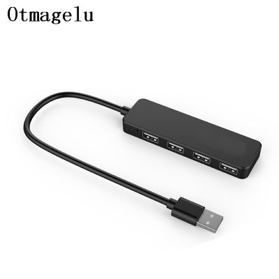 ☊№☫ 4 Port USB 2.0 Hub Super Thin USB Hub Expander Portable USB Type Splitter Adapter For U Disk PC Laptop Computer Accessories