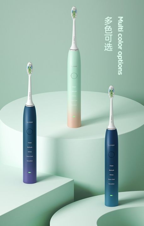 เทคโนโลยีการแปรงฟันแปรงสีฟันไฟฟ้าด้วยไฟฟ้าระบบโซนิกชาร์จไฟได้ด้วย-usb-แปรงไฟฟ้า-l1อัลตราโซนิกที่มีประสิทธิภาพ