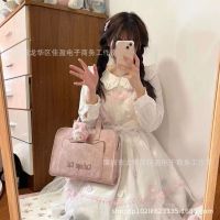 【New product】❁❖ Pink cat head laptop bag for 14 inch apple lenovo notebook huawei commuter single shoulder bag