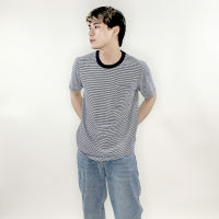 PORTLAND เสื้อแขนสั้นลายทาง SHORT SLEEVE STRIPE TEE (Navy)