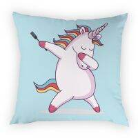 Cartoon Colorful Cute Unicorn Illustration Cover For Pillows Pillow Cases Home Decor Nordic Animal Sofa Car Kussen Hoes Sofa Car