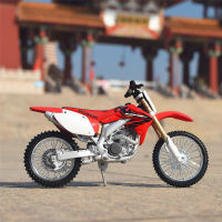 Maisto 1:12ฮอนด้า CRF 450R ล้อแม็กรถจักรยานยนต์ข้ามประเทศรุ่นจำลองโลหะแข่งรถจักรยานยนต์รุ่นเก็บเด็กของขวัญ