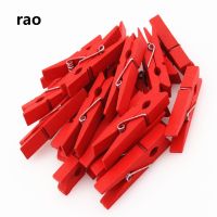 35mm Color Wooden  Photo  Clothespin Craft Decoration Clips School Office paperclips  colored paper clips Clips Pins Tacks