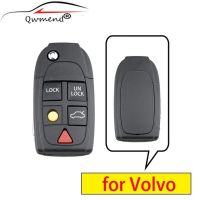 Qwmend สำหรับ Volvo Key 5ปุ่มเปลือกกุญแจรถอัจฉริยะสำหรับ Volvo Xc70 Xc90 V50 V70 S60 S80 C30คีย์พลิกจากระยะไกล Fob เคส