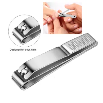 1pc Carbon Steel Nail Clipper For Thick Nails Pedicure Nail