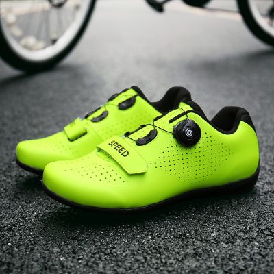 cycling shoes men women size 36-47 cycling sneakers road rubber sole bike shoes bicycle shoes Shiny leather no lock biking shoes