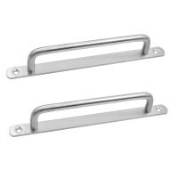 ✻☇✲ 2pcs Bedroom Door Handles Cabinet Closet Durable Furniture Home Office Easy Install Stainless Steel Firm Metal Heavy Duty