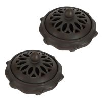 2X Ceramic Mosquito Repellent Incense Burner Classical Living Room Decor Porcelain Coil Incense Holder