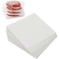 ◙✶✣ 100pcs Hamburger Patty Paper 5.5 quot; Non Stick Parchment Paper Square Sheet for Patty Serperate Burger Press Freezing Candy Wrapper