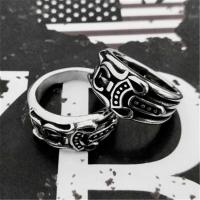 Jewelry Titanium Steel Retro Ring Chrome Cool Hearts Rings D for Women/Men