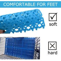 Practical Rabbit Cage Mat Floor Plastic Mats Feet Pads for Pet Cats Dogs Bunny Hamster Rat Chinchilla Guinea Pig (8 Pack)